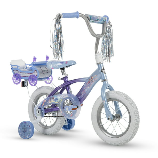 Disney Frozen 12" Girls' EZ Build Bike with Sleigh Doll Carrier by Huffy